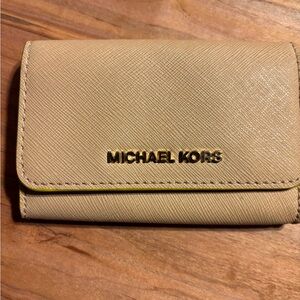 Michael Kors Tan Saffiano Leather Wallet